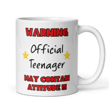 Funny Teenager Birthday Joke Mug Gift, 13th Birthday, Happy 13th Birthday, For Son, For Daughter, for Niece, For Nephew, Teen Birthday Gift