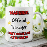 Funny Teenager Birthday Joke Mug Gift, 13th Birthday, Happy 13th Birthday, For Son, For Daughter, for Niece, For Nephew, Teen Birthday Gift