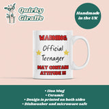 Funny Teenager Birthday Joke Mug Gift, 13th Birthday, Happy 13th Birthday, For Son, For Daughter, for Niece, For Nephew, Teen Birthday Gift