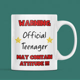 Funny Teenager Birthday Joke Mug Gift, 13th Birthday, Happy 13th Birthday, For Son, For Daughter, for Niece, For Nephew, Teen Birthday Gift