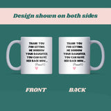 Thank You for Letting Me Borrow Your Daughter Mug, Funny Gift for Mother-in-Law, Gift for Girlfriend’s Mum, Fiancée’s Mum Gift, Partner’s Mum Mug