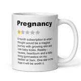 Funny Bad Pregnancy Review Mug, Funny Mum To Be Mug, Cute Baby Shower Gift, Congratulations Pregnancy, Funny Maternity Leaving Present