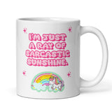 Funny Sarcastic Mug, Just a Ray of Sunshine Mug, Funny Gift for Friends, Sassy Coffee Cup, Sarcastic Humour Present, Funny Colleague Gift
