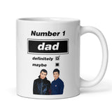 Funny Oasis Fan Mug for Dad, Number 1 Dad Definitely Maybe Mug, Oasis Music Fan Gift for Him,  Dad Oasis Birthday Mug, Father Oasis Gift