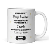 Personalised Bodybuilding Coach Thank You Mug, Gym Coach Gift, Present for Weightlifting Coach, Bodybuilding Gym Coach Appreciation Gift