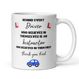 Personalised Thank You Driving Instructor Mug, Passed Driving Test Gift, Custom Driving Instructor Thank You, New Driver Gift for Instructor