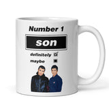 Funny Oasis Fan Mug for Son, Number 1 Son Definitely Maybe Mug, Oasis Music Fan Gift for Him,  Son Oasis Birthday Mug, Oasis Reunion Gift