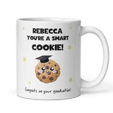 Personalised Graduation Mug, Smart Cookie Congratulations Mug, University Graduate Gift, Class of 2025 Cup, Funny Graduation Present
