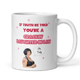 Funny Nessa Crackin' Daughter in Law Mug, Funny Gavin and Stacey Mug for Daughter in Law, Gavin and Stacey Funny Gift, Daughter-in-law Mug