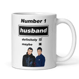 Funny Oasis Fan Mug for Husband, Number 1 Husband Definitely Maybe Mug, Oasis Music Fan Gift for Him,  Husband Oasis Birthday Mug