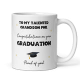 Personalised Grandson Graduation Mug, Personalised Graduation Gift, University Graduate Gift, 2025 Graduation Gift, Grandson Graduation