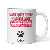 Personalised Only the Best Mums Get Promoted to Dog Grandmas Mug, Custom Dog Grandma Gift, Funny Pet Lover Present, Mother’s Day Dog Grandma