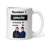 Funny Oasis Fan Mug for Uncle, Number 1 Uncle Definitely Maybe Mug, Oasis Music Fan Gift for Uncle, Best Uncle Oasis Birthday Present