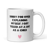 Yelled At As A Child Funny Mug, Family Secret Santa, Joke Christmas Gift