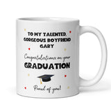 Personalised Boyfriend Graduation Mug, Personalised Graduation Gift, University Graduate Gift, 2025 Graduation Gift, Boyfriend Graduation