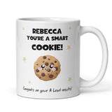 Personalised A-Level Results Mug, Smart Cookie Congratulations Gift, Exam Results Mug, Funny A Level Present, Congrats Personalised Mug