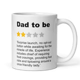 Funny Dad to Be Review Mug, To Daddy From Bump Gift, First Father's Day, Dad to be Gift, Daddy Mug, Father To Be Funny, 1st Father's Day