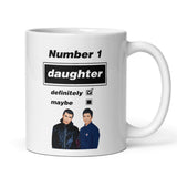 Funny Oasis Fan Mug for Daughter, Number 1 Daughter Definitely Maybe Mug, Oasis Music Fan Gift for Her, Daughter Oasis Birthday Mug
