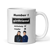 Funny Oasis Fan Mug for Girlfriend, Number 1 Girlfriend Definitely Maybe Mug, Oasis Music Fan Gift for Her, Girlfriend Oasis Birthday Mug