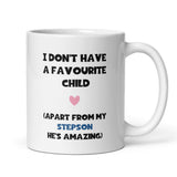 Funny Favourite Step Son Mug, Mother's Day Step Mum, Adopted Mum, Step-Mum Gift, From Step-Son, Funny Step-Dad Gift, For Step-Mum
