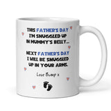 Cute Dad to Be Father's Day Mug, Fathers Day Dad to Be Gift, First Time Dad Fathers Day, Father's Day Gift from Bump, Pregnancy Father's Day