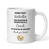 Personalised Netball Coach Thank You Mug, End of Year Netball Gift, Custom Netball Coach Present, Netball Teacher Gift, End of Term Netball