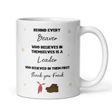Personalised Beaver Thank You Mug, Behind Every Beaver Mug, Scout Leader Gift, End of Term Beaver Leader Mug, Custom Thank You Beavers Gift