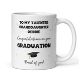 Personalised Granddaughter Graduation Mug, Personalised Graduation Gift, University Graduate Gift, 2025 Graduation Gift for Granddaughter