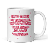 22 Chrome Tabs Funny Joke Colleague Mug, Funny Coworker Birthday Gift, Funny Work Secret Santa, Office Leaving Gift, Funny Colleague Gift