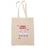Howdy Ghouls Tote Bag, Cute Pink Ghost Halloween Tote, Funny Boo Basket Gift for Her, Girlfriend Halloween Bag, Best Friend Boo Box