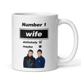 Funny Oasis Fan Mug for Wife, Number 1 Wife Definitely Maybe Mug, Oasis Music Fan Gift for Her, Wife Oasis Birthday Mug, Oasis Gift for Wife