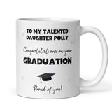 Personalised Daughter Graduation Mug, Personalised Graduation Gift, University Graduate Gift, 2025 Graduation Gift, Daughter Graduation Gift
