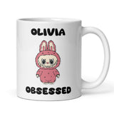 Personalised Labubu Obsessed Mug, Cute Labubu Lover Collector Gift, Labubu Fan Present, PopMart Collectible, Labubu The Monsters Gift