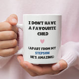Funny Favourite Step Son Mug, Mother's Day Step Mum, Adopted Mum, Step-Mum Gift, From Step-Son, Funny Step-Dad Gift, For Step-Mum