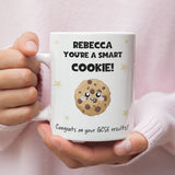 Personalised GCSE Results Mug, Smart Cookie Congratulations Gift, Exam Results Mug, Funny GCSE Present, Congrats Personalised Mug for GCSE