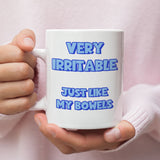 Funny IBS Mug, Very Irritable Just Like My Bowels, Tummy Health Humour Gift, Toilet Humour Mug, Digestive Trouble Gift, Chronic Illness Gift
