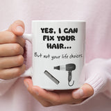 Funny Hairdresser Gift Mug, Funny Salon Mug for Hair Stylists, Hairdresser Birthday, Hair Industry Funny Mug, Hairdresser Christmas Gift