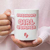 Pregnant Girl Summer Mug, Fun Pregnancy Gift for Friend, Mum To Be Mug, Hot Girl Summer Parody, Baby Shower Gift, Maternity Leave Present