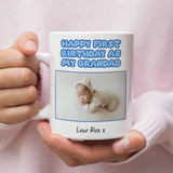 Personalised New Grandad Birthday Mug, Grandad Birthday Gift from Baby, Custom Photo Mug, New Grandad Present, Gift for First Time Grandad