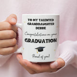 Personalised Granddaughter Graduation Mug, Personalised Graduation Gift, University Graduate Gift, 2025 Graduation Gift for Granddaughter