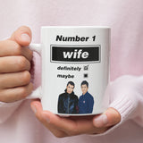 Funny Oasis Fan Mug for Wife, Number 1 Wife Definitely Maybe Mug, Oasis Music Fan Gift for Her, Wife Oasis Birthday Mug, Oasis Gift for Wife