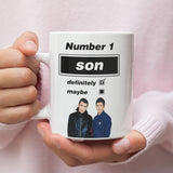 Funny Oasis Fan Mug for Son, Number 1 Son Definitely Maybe Mug, Oasis Music Fan Gift for Him,  Son Oasis Birthday Mug, Oasis Reunion Gift