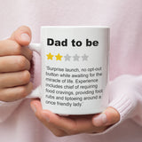 Funny Dad to Be Review Mug, To Daddy From Bump Gift, First Father's Day, Dad to be Gift, Daddy Mug, Father To Be Funny, 1st Father's Day