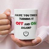 Tech Support Mug, Funny Gift for IT Colleague, IT Helpdesk Coffee Cup, Funny Gift for Techies, Programmer Present, Secret Santa Work IT Gift