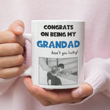 Funny Grandad Father’s Day Mug, Congrats on Being My Grandad, Grandad Gift from Grandchild, New Grandad Present, Grandpa Mug Father's Day