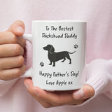 Personalised Dachshund Dad Mug, Sausage Dog Dad Gift, Father’s Day Gift from Dog, Funny Dog Dad Present, Doxie Dad Father's Day Gift for Him
