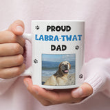 Personalised Labrador Dad Mug, Funny Dog Dad Gift, Father’s Day Present from Dog, Labrador Owner Mug, Naughty Pup Labratwat Labrador Joke