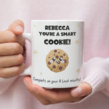 Personalised A-Level Results Mug, Smart Cookie Congratulations Gift, Exam Results Mug, Funny A Level Present, Congrats Personalised Mug