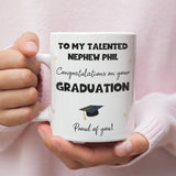 Personalised Nephew Graduation Mug, Personalised Graduation Gift, University Graduate Gift, 2025 Graduation Gift, Nephew Graduation