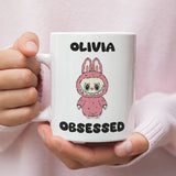 Personalised Labubu Obsessed Mug, Cute Labubu Lover Collector Gift, Labubu Fan Present, PopMart Collectible, Labubu The Monsters Gift